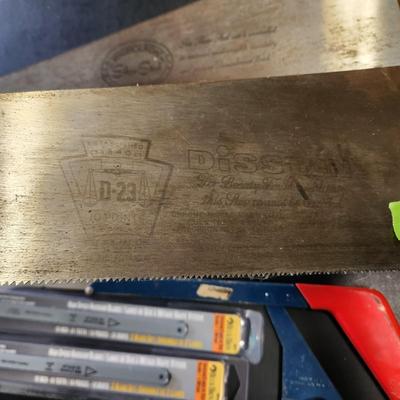 6 Hand Saw Lot  Hacksaw Disston Saw