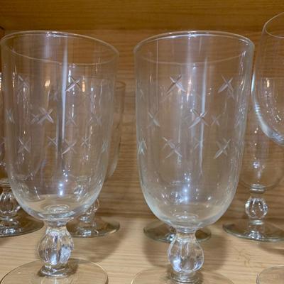 Elegant Stemware Lot Several Fancy Patterns
