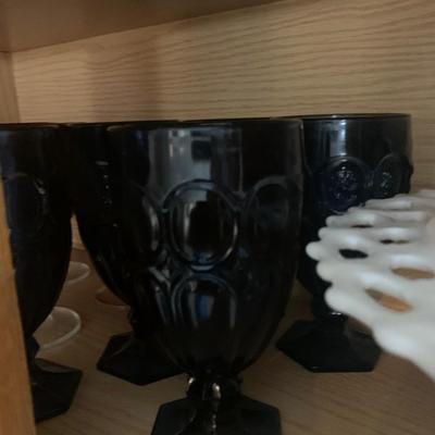 Fancy Vintage Colorful Stemware Goblets - Lot 214