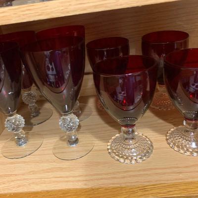 Fancy Vintage Colorful Stemware Goblets - Lot 214