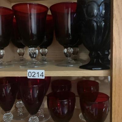 Fancy Vintage Colorful Stemware Goblets - Lot 214