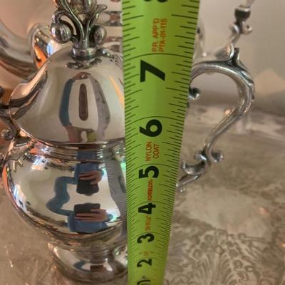 Large Silver Plate Tea Set - Lot 219