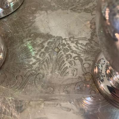 Large Silver Plate Tea Set - Lot 219