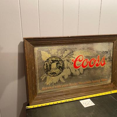Vintage 1980s Coors Beer Sign