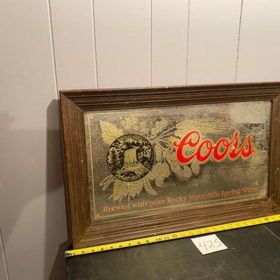 Vintage 1980s Coors Beer Sign