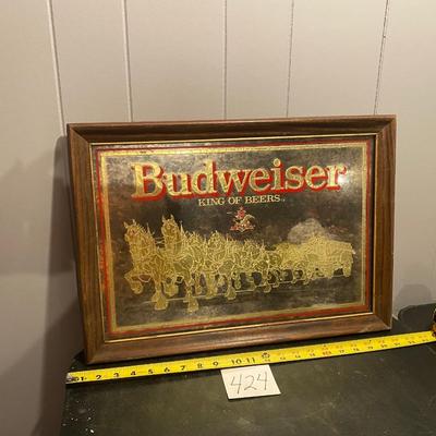 Vintage Budweiser Mirror