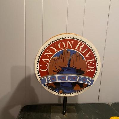Vintage Canyon River Blue Sign