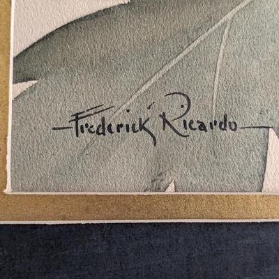 Incredible, Signed, Original Frederick Ricardo Watercolor