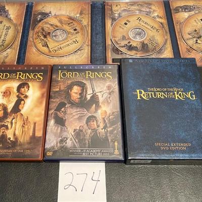Lord of The Rings DVDs