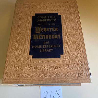 1962 Webster Dictionary
