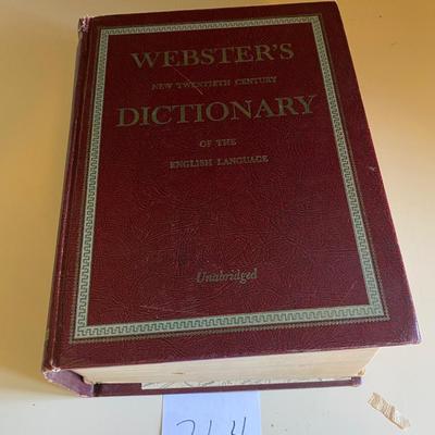 1953 Webster Dictionary