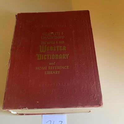 1958 Websters Dictionary