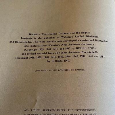 1957 Webster Dictionaries