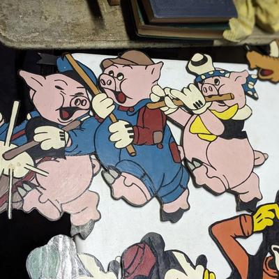 Wonderful 8 Disney Wood Cut Out Characters