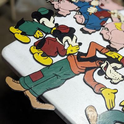 Wonderful 8 Disney Wood Cut Out Characters