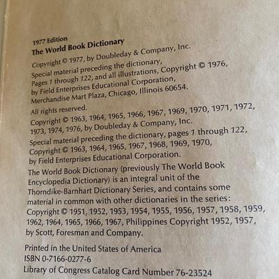1977 World Book Dictionary