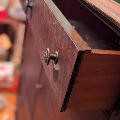 Antique Mahogany Linen Cabinet