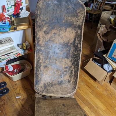 Primitive Antique African Wood Carved Seat
