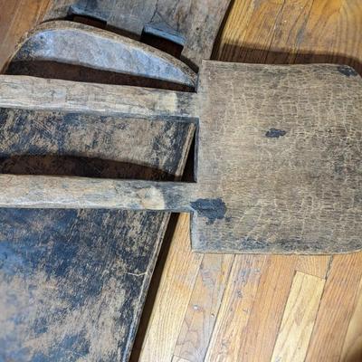 Primitive Antique African Wood Carved Seat