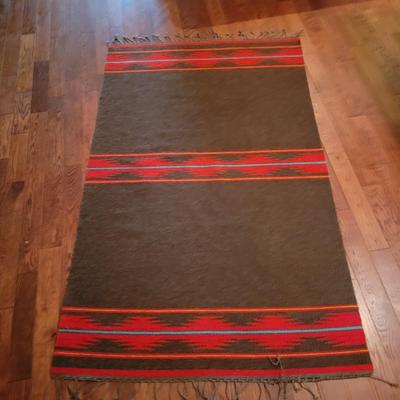 Red and Grey Navajo Style Rug (GR-DW)