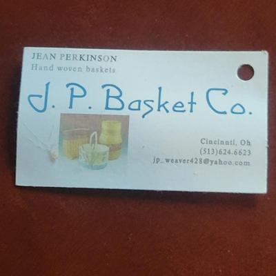 Jean Perkinson Hand Woven Oak Basket with Lid (GR-DW)