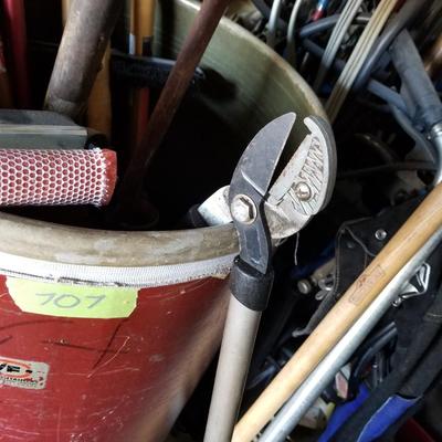 Yard Tools in Barrel