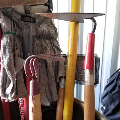 Yard Tools in Barrel