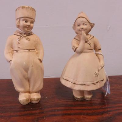 Dutch Boy and Girl Standing Figurines