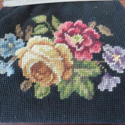 Black Needlepoint Purse
