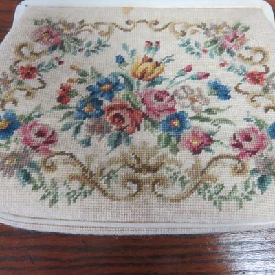 Cream Needlepoint Purse - Jordan Marsh