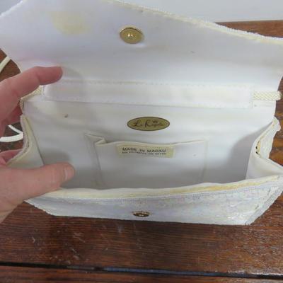 White Sequined Purse - Very nice looking