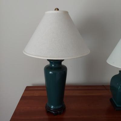 Green Ceramic Lamps (O-BBL)