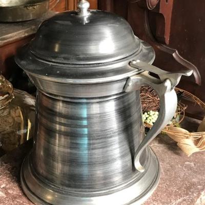 large pewter stein ice bucket