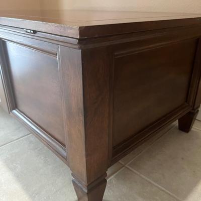 Dark Wood Storage Coffee Table *Read Details