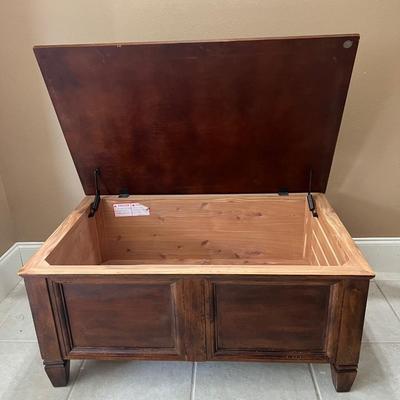 Dark Wood Storage Coffee Table *Read Details