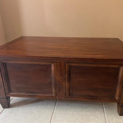 Dark Wood Storage Coffee Table *Read Details