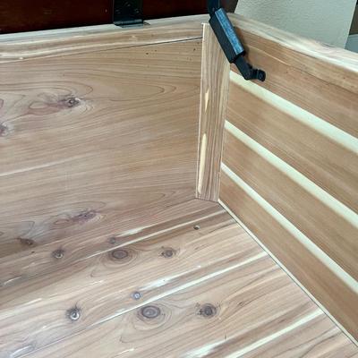 Dark Wood Storage Coffee Table *Read Details