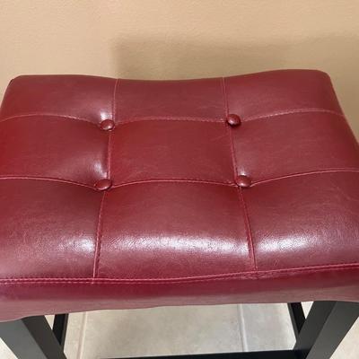Maroon Bar Stool Set