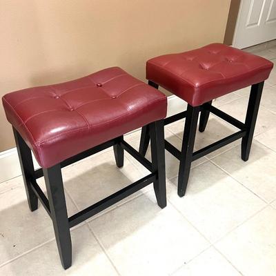 Maroon Bar Stool Set