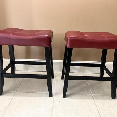 Maroon Bar Stool Set