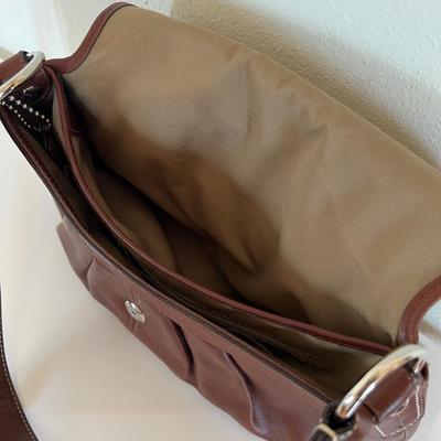 COACH ~ Authentic Soho Pleated Brown Leather Shoulder Bag ~ Gently Used