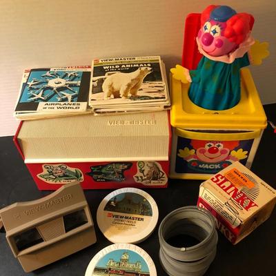 Vintage Toy Lot -Original Slinky, View Master & Jack in the Box -Lot 154