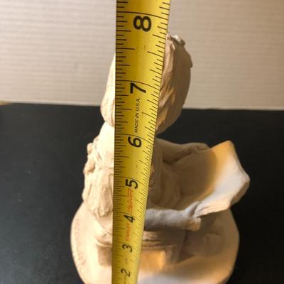 Austin Prod. Inc. Girl Statue & Edgar Noel Hand Carved Sea Turtle Vase -Lot 158