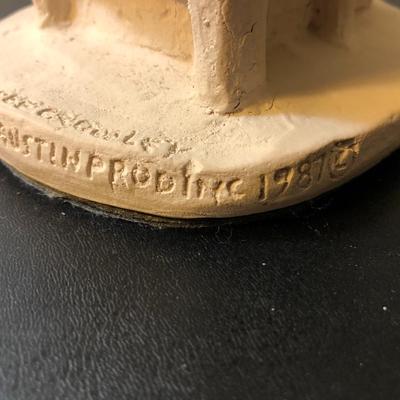 Austin Prod. Inc. Girl Statue & Edgar Noel Hand Carved Sea Turtle Vase -Lot 158