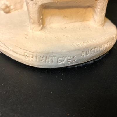 Austin Prod. Inc. Girl Statue & Edgar Noel Hand Carved Sea Turtle Vase -Lot 158