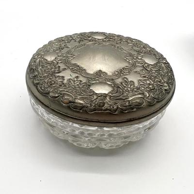 Vintage Glass Powder Jars