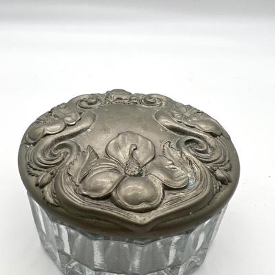 Vintage Glass Powder Jars