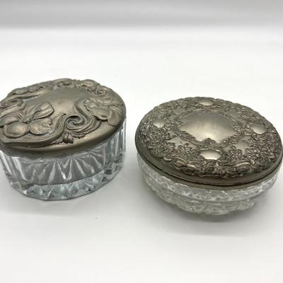 Vintage Glass Powder Jars