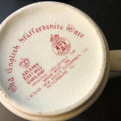 Lincolnâ€™s New Salem IL. Staffordshire Ware England & Metal Trinket Box -Lot 160