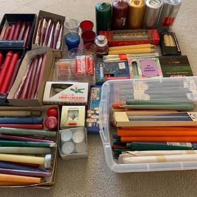 Huge Candle Lot - Cape Cod & More